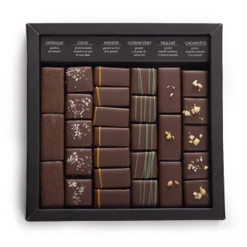 Boîte de chocolats 100% lait personnalisée cadeau merci maîtresse