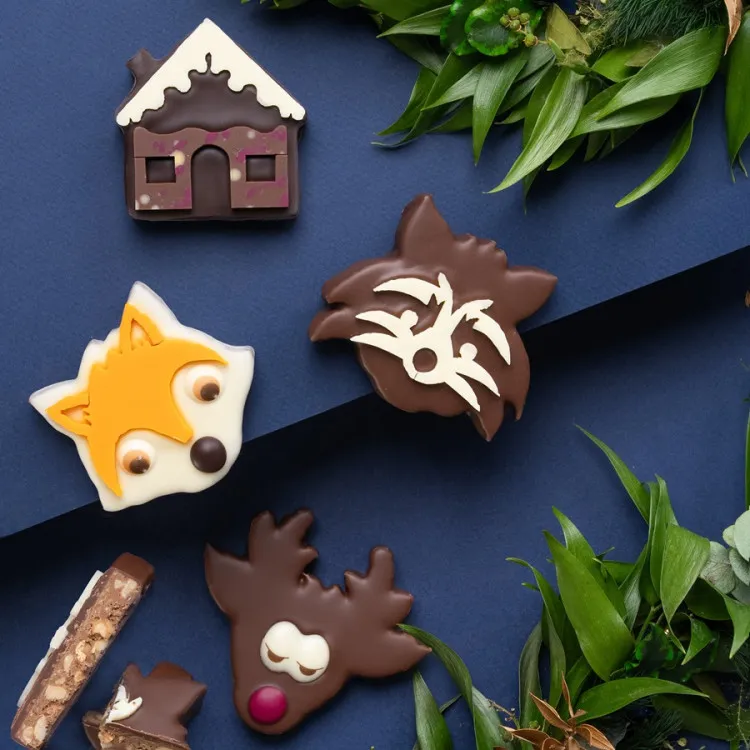 Renard praliné nature chocolat blanc chocolats de noël