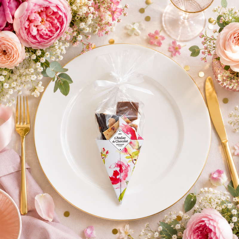 Mini Bouquet de Chocolat Fleurs livraison cadeau personnalisé evnements familiaux