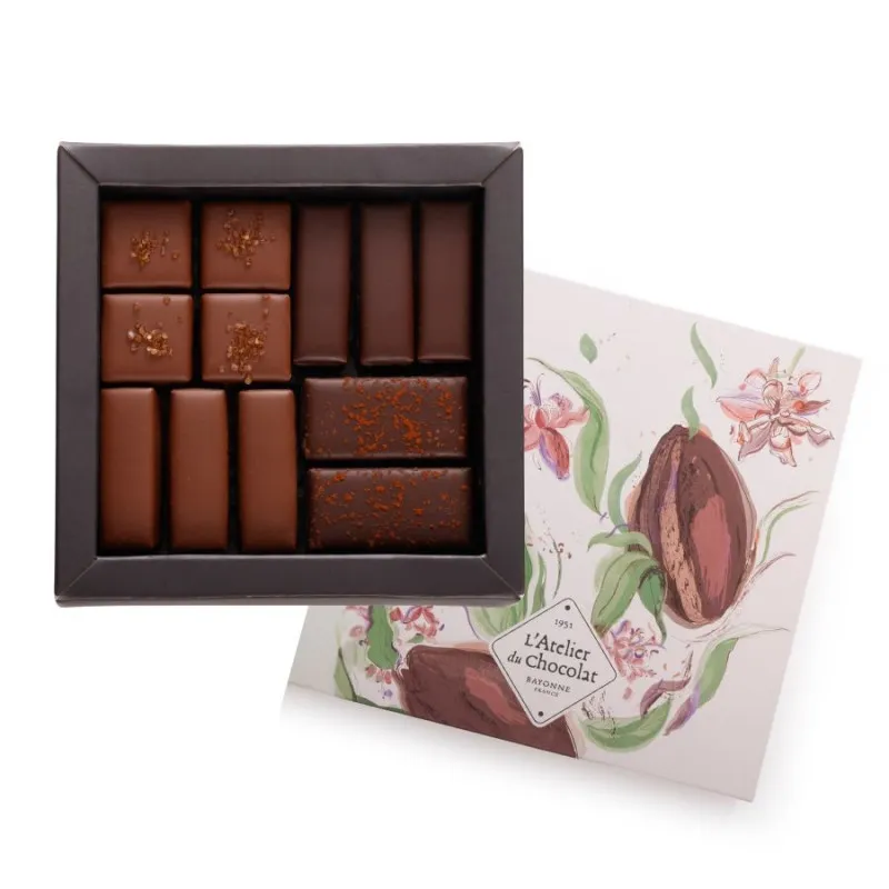 Coffret Ttiki - Assortiment de 12 chocolats - Boîte à personnaliser - Sortie des Classes