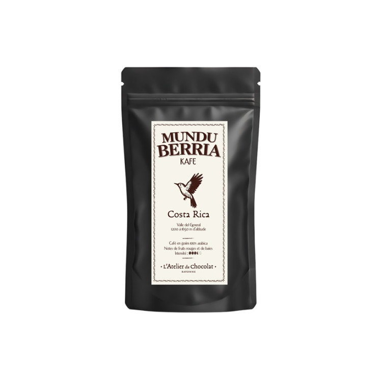 café en grains grands crus Mundu Berria costa rica livraison 24h chocolat d'exception atelier du chocolat