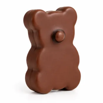 Ourson chocolat et guimauve vanille, une petite attention gourmande idéale à offrir ou à partager.