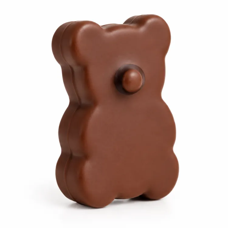 Ourson chocolat et guimauve vanille, une petite attention gourmande idéale à offrir ou à partager.