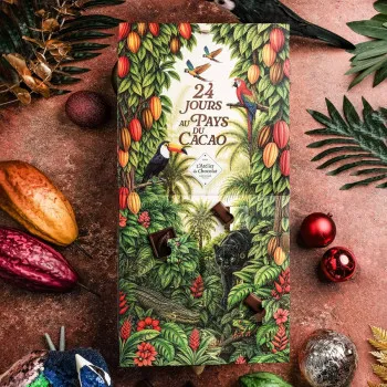 Calendrier de l’Avent chocolat à partager à deux cadeau chocolat Noël livraison 24h