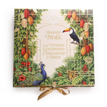 Calendrier de l’Avent chocolat artisanal duo à partager livraison expresse 24h cadeau chocolat noel