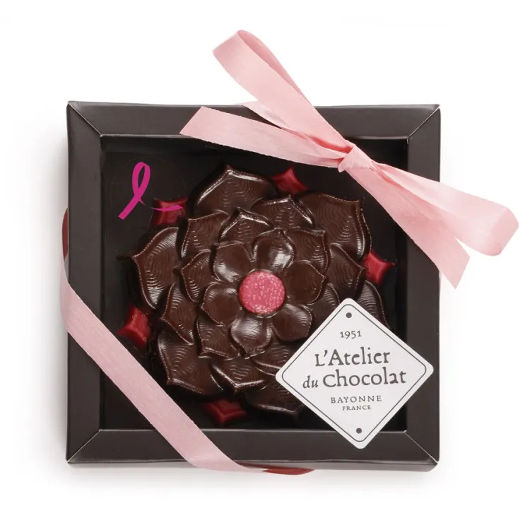 Duo mini fleurs à croquer chocolat solidaire