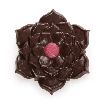 Mini fleurs en chocolat au profit d’Octobre Rose