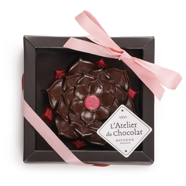 Composition solidaire chocolat Bouchée Ruban Rose