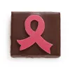 Coffret de chocolats noirs artisanaux engagé pour Octobre Rose