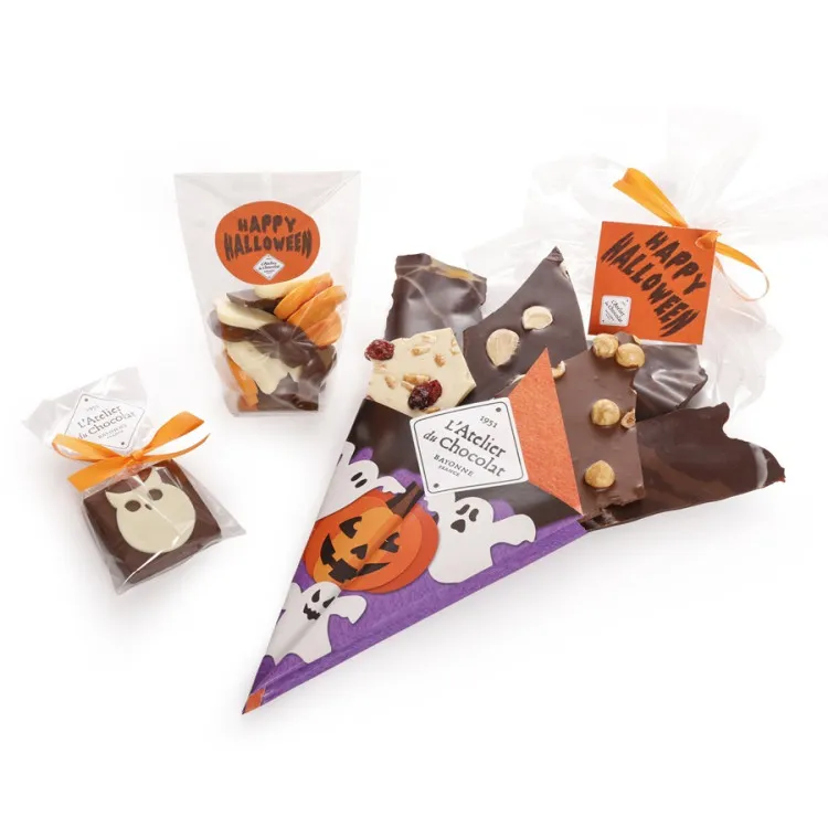 Composition cadeau Halloween à croquer chocolats Halloween assortiment famille
