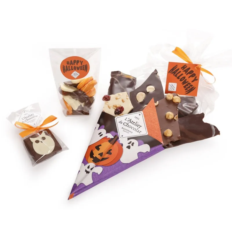 Composition cadeau Halloween à croquer chocolats Halloween assortiment famille