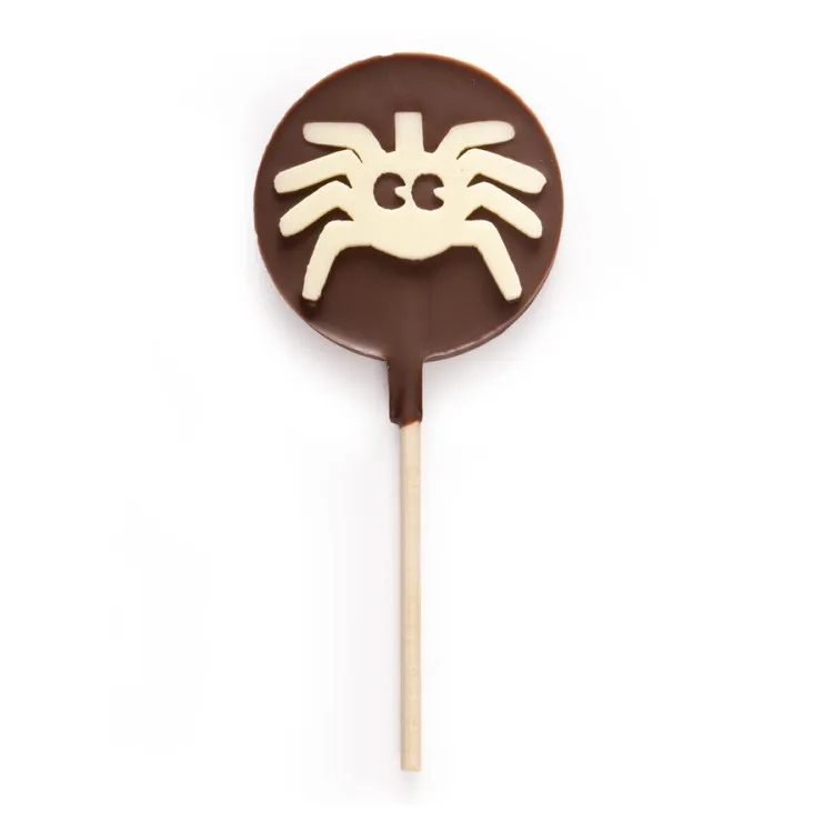 sucette chocolat au lait araignée friandises halloween