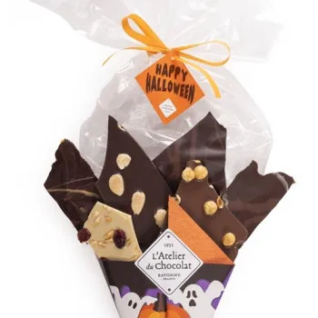 Bouquet de Chocolat® Halloween chocolat noir blanc lait 200g assortiment chocolat halloween