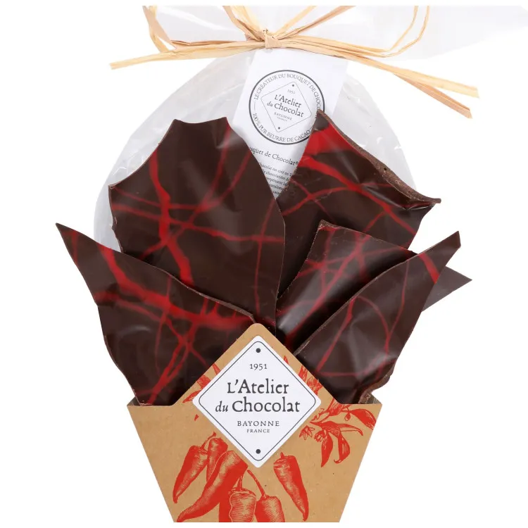 Bouquet de chocolat Noir au piment d'Espelette AOP
