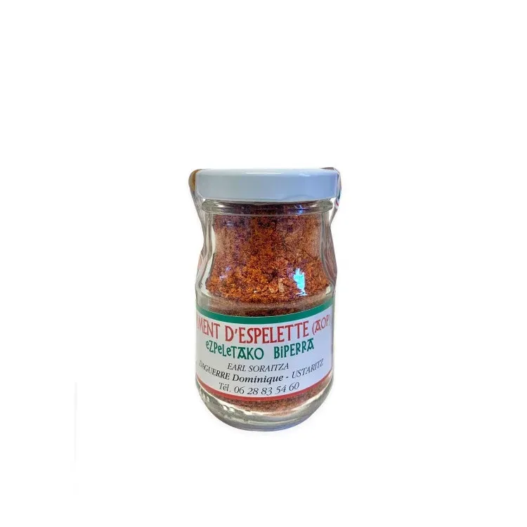 poudre de piment d'espelette AOP piment rouge piment basque