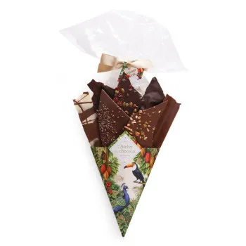 Bouquet de Chocolat® joyeux fêtes assortiment de fines feuilles de chocolat 420g
