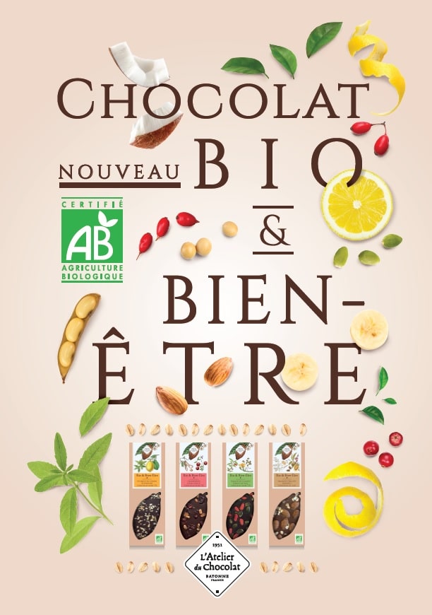 La garantie d'une agriculture raisonnée Notre collection de chocolats Bio & Bien-Être