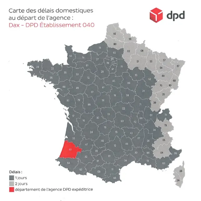 France métropolitaine et Europe  Livraison rapide et sécurisée de vos chocolats